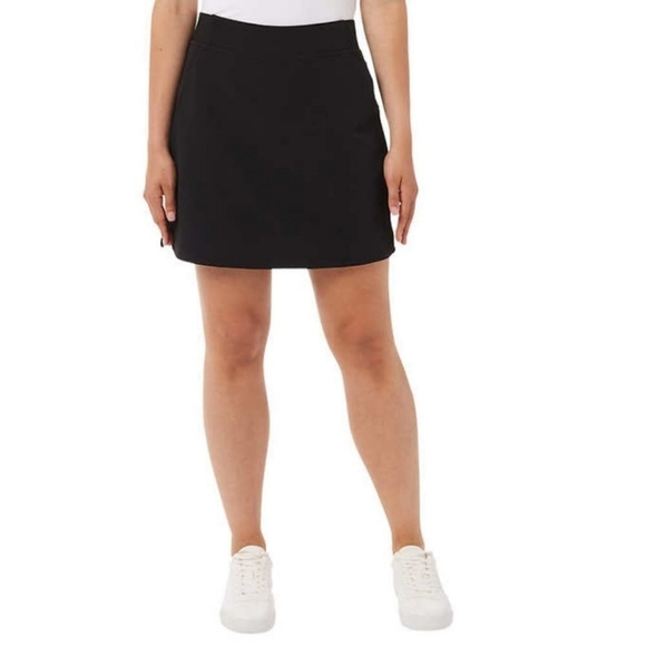 NWT 32° Degrees Active Skort Women's Small Black Stretch Skirt With Shorts - Picture 1 of 10